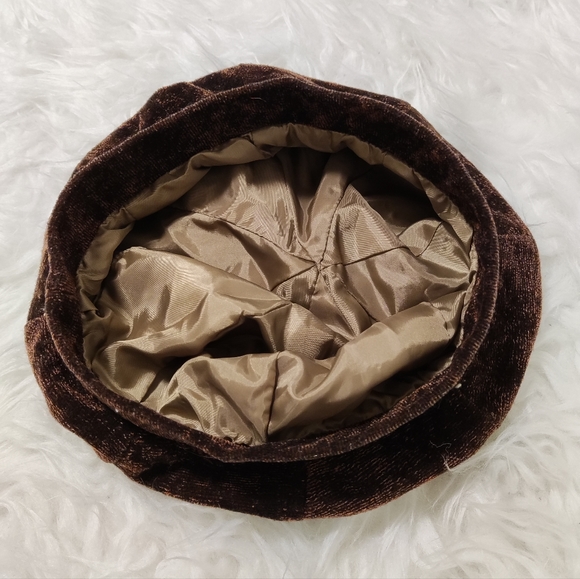 Brown beret hat - Picture 3 of 3